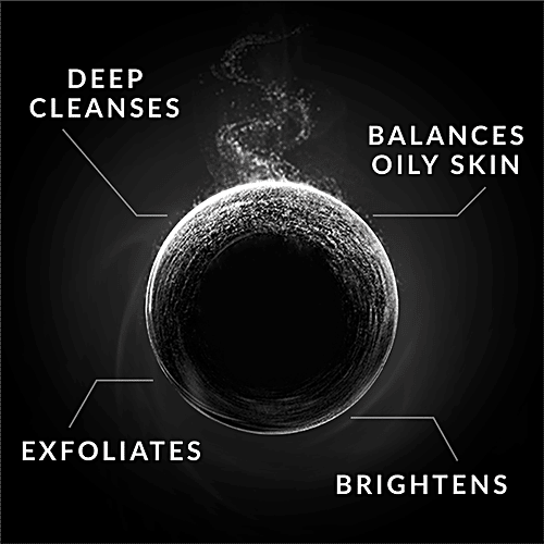 Ponds Pure Detox Face Wash  - Anti-Pollution & Purity With Activated Charcoal, 2x200 g (Multipack) 
