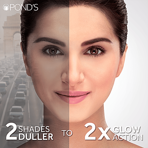 Ponds Pure Detox Face Wash  - Anti-Pollution & Purity With Activated Charcoal, 2x200 g (Multipack) 