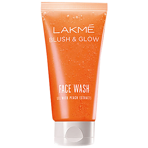Buy Lakme Blush & Glow Gel Face Wash With Peach Extracts Online at