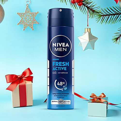 Nivea Fresh Active Men Deodorant - 48h Long lasting Freshness, 2x150 ml (Multipack) 
