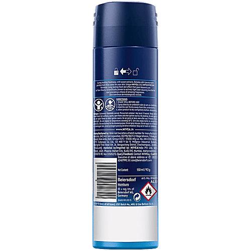 Nivea Fresh Active Men Deodorant - 48h Long lasting Freshness, 2x150 ml (Multipack) 