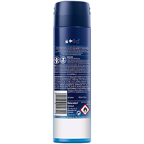 Nivea Fresh Active Men Deodorant - 48h Long lasting Freshness, 2x150 ml (Multipack) 