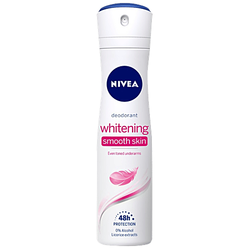 Nivea Whitening Smooth Skin Women Deodorant For 48h Protection, 2x150 ml (Multipack) 