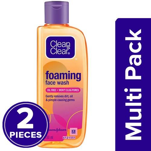 Clean & Clear Foaming Face Wash, 3x150 ml (Multipack) 