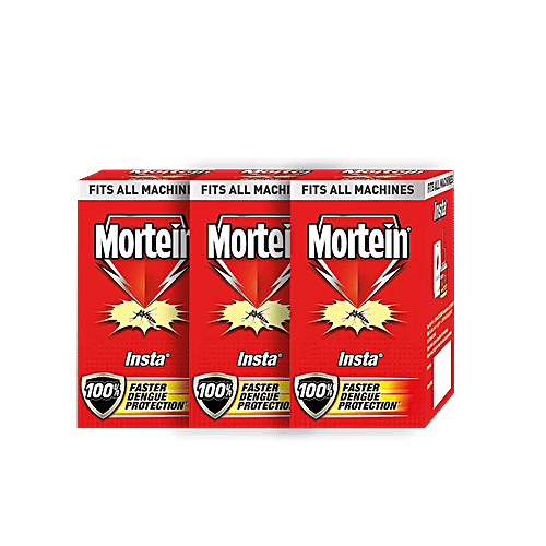 Mortein Mosquito Repellent Liquid Refill - 100% Protection From Dengue Mosquitoes, 3 x 45 ml Multipack 
