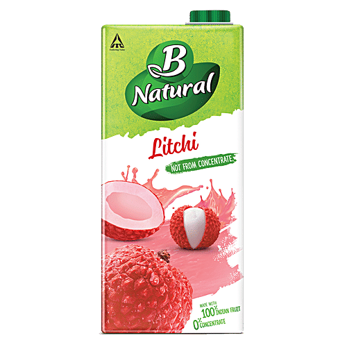 B Natural Juice - Litchi Luscious, 3x1 L Multipack 