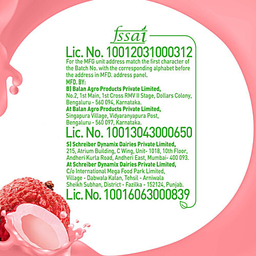 B Natural Litchi Fruit Beverage, 3x1 L (Multipack) 