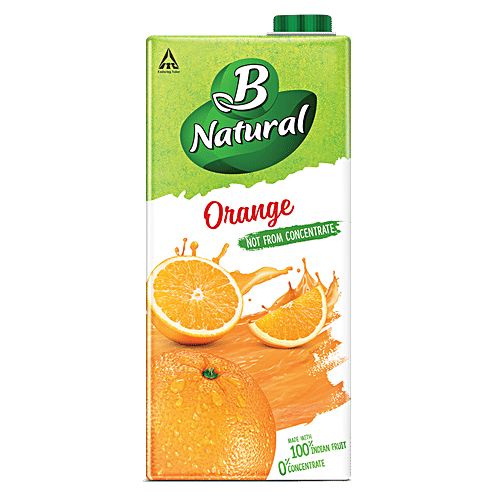 B Natural Juice - Orange Oomph, 3x1 L Multipack 
