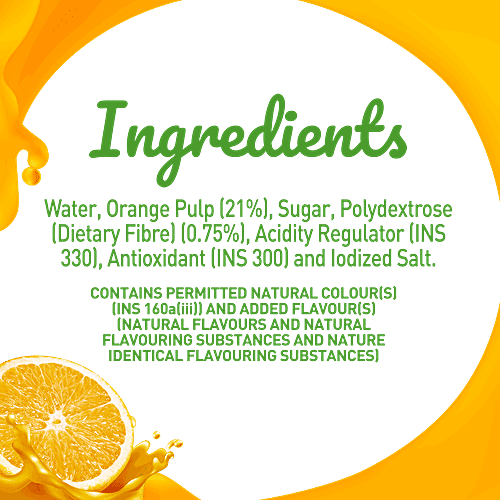 Buy B Natural Orange Juice Rich In Fibre, Vitamin C & E, 100 Indian