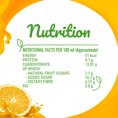 Buy B Natural Orange Juice Rich In Fibre, Vitamin C & E, 100 Indian