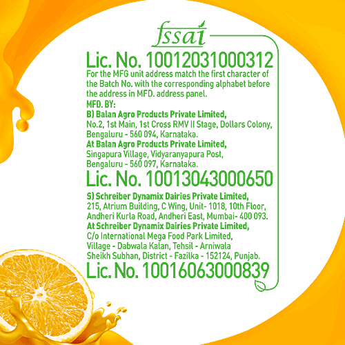Buy B Natural Orange Juice Rich In Fibre, Vitamin C & E, 100 Indian