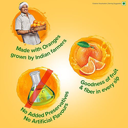 Buy B Natural Orange Juice Rich In Fibre, Vitamin C & E, 100 Indian