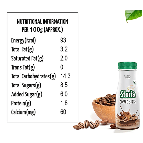 Storia Badam Shake, No Added Preservatives, Trans Fat Free, 3 x 180 ml (Multipack) 