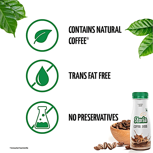 Storia Badam Shake, No Added Preservatives, Trans Fat Free, 3 x 180 ml (Multipack) 