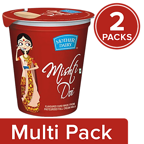 mother dairy Mishti Doi, 2x400 g Multipack 