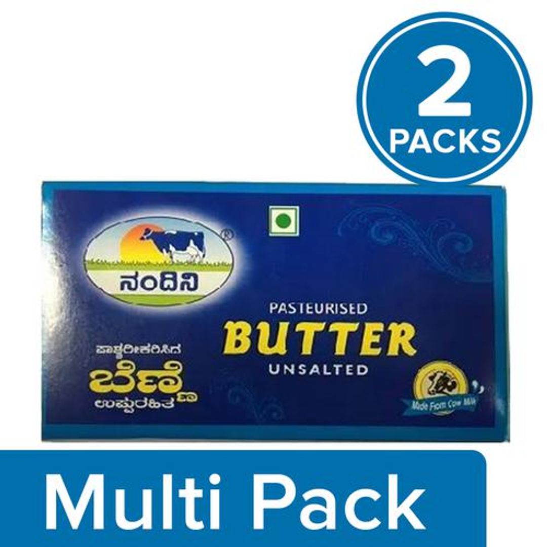 Nandini Cooking Butter - Unsalted, 2x500 g Multipack