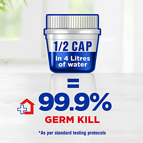 Lizol Double Concentrate Floor Cleaner 900 ml + Harpic Disinfectant Toilet Cleaner 1 L, Combo (Pack of 2) 