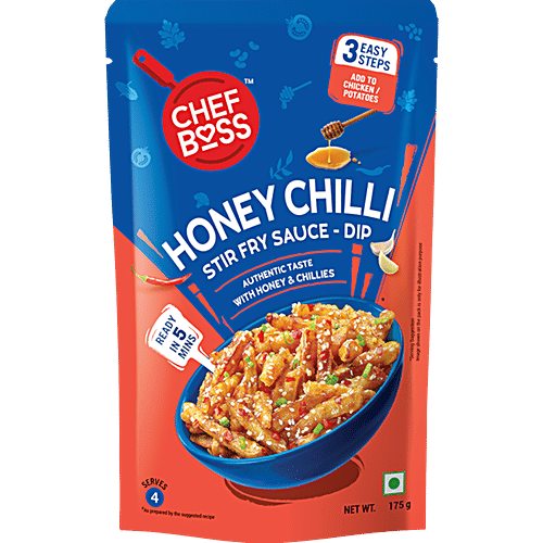 ChefBoss Honey Chilli Stir Fry Sauce & Dip, 2x175 g Multipack 