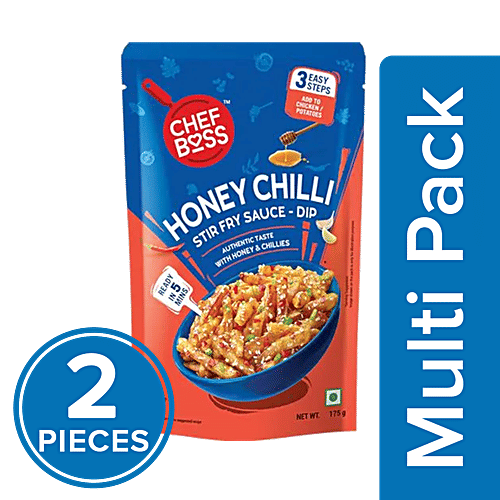ChefBoss Honey Chilli Stir Fry Sauce & Dip, 2x175 g Multipack 