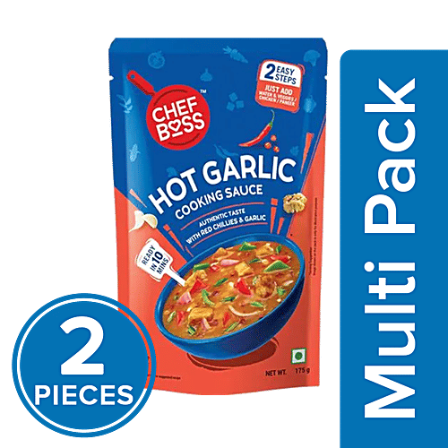 ChefBoss Hot Garlic Cooking Sauce, 2x175 g Multipack 