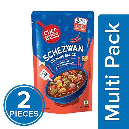 ChefBoss Schezwan Cooking Sauce, 2x175 g Multipack 