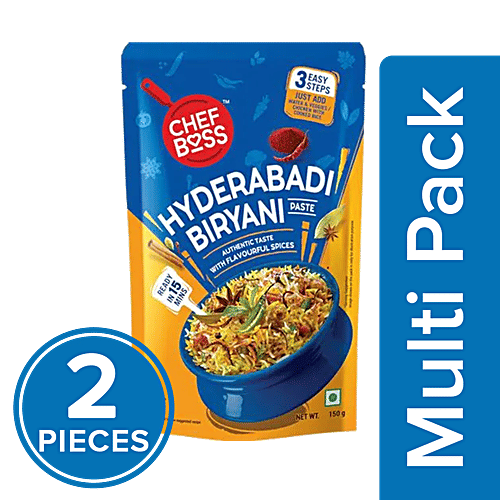ChefBoss Hyderabadi Biryani Masala Paste - Ready To Cook, 2x150 g Multipack 