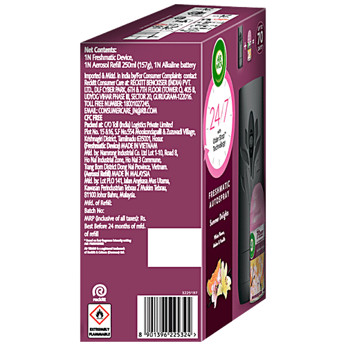 Airwick Summer Delights Refill Air Freshener Kit, 3 pcs (Machine + 2 Refills x 250ml) 