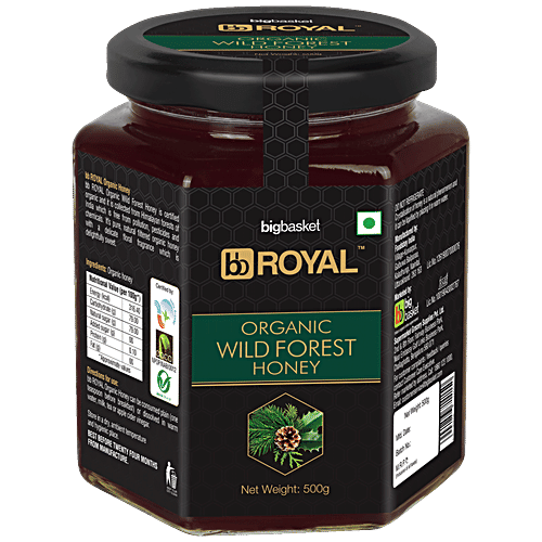 bb Royal Organic Wild Forest Honey, 2x500 g Multipack 