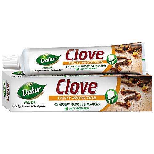 Buy Dabur Herb'l Clove Toothpaste Cavity Protection, Flouride Free