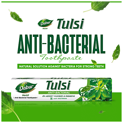 Dabur Herb'l Tulsi Toothpaste, 3x200 g (Multipack)