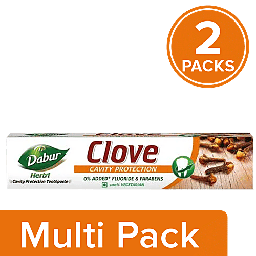 Dabur Herb'l Clove Toothpaste, 2x200 g (Multipack) 
