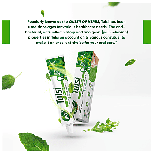 Dabur Herb'l Tulsi Toothpaste, 2x200 g (Multipack)