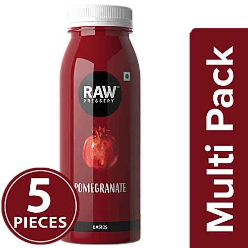 Raw Pressery Cold Extracted Juice - Basics, Pomegranate, 5x250 ml Multipack 
