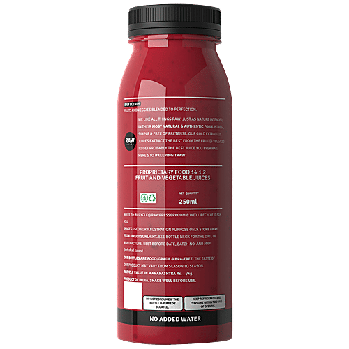 Raw Pressery Cold Extracted Juice - Life, 3x250 ml Multipack 