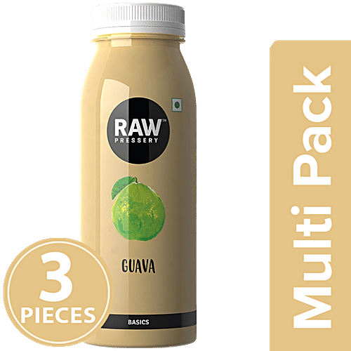 Raw Pressery Cold Extracted Juice - Basics, Guava, 3x250 ml Multipack 