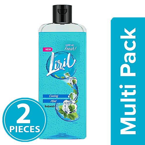 Liril Cooling Mint Body Wash, Pack of 2 (Multipack) 