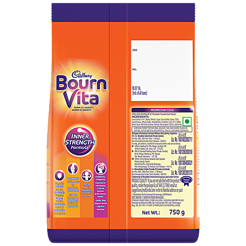 Cadbury Milkshake Mix, 200 g + Chocolate Health Drink - Bournvita, 750 g, Combo 2 Items 