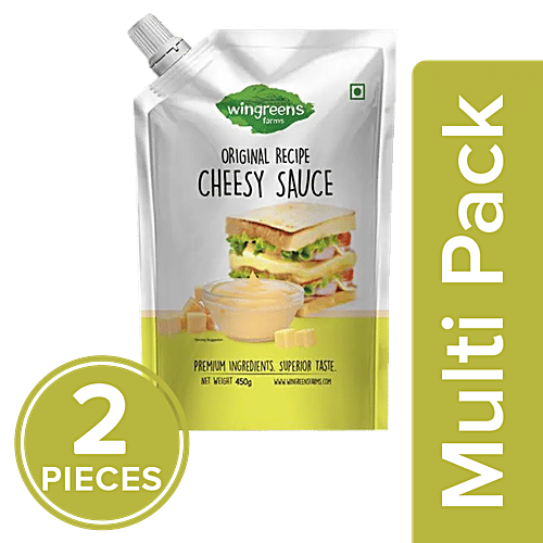 Wingreens Farms Original Recipe - Cheesy Sauce, 2 x 450 g Multipack 
