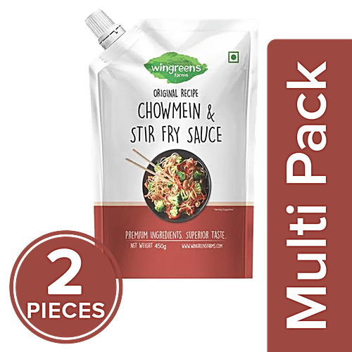 Wingreens Farms Original Recipe - Chowmein & Stir Fry Sauce, 2 x 450 g Multipack 
