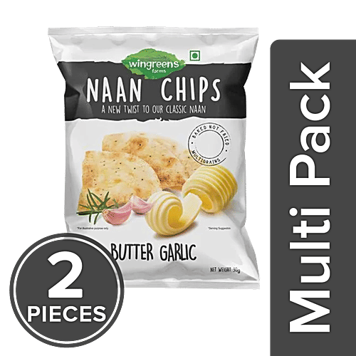 Buy Wingreens Farms Butter Garlic Naan Chips Online at Best Price of Rs