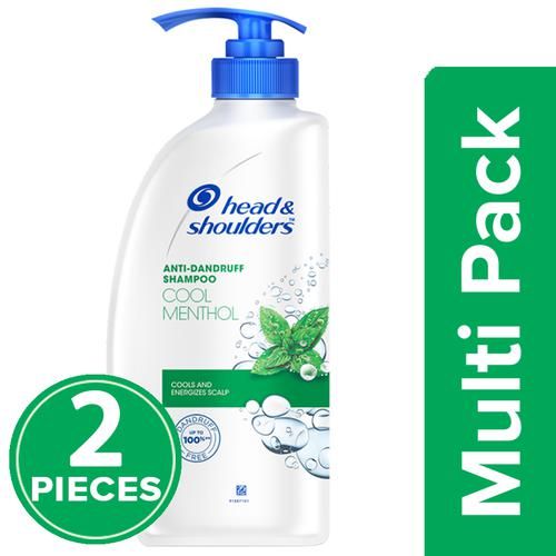 Head & shoulders Anti-Dandruff Shampoo - Cool Menthol, 2 x 650 ml (Multipack) 