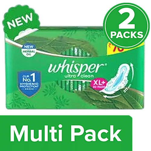 Buy Whisper Sanitary Pads Extra Large Plus, Ultra Clean Online at