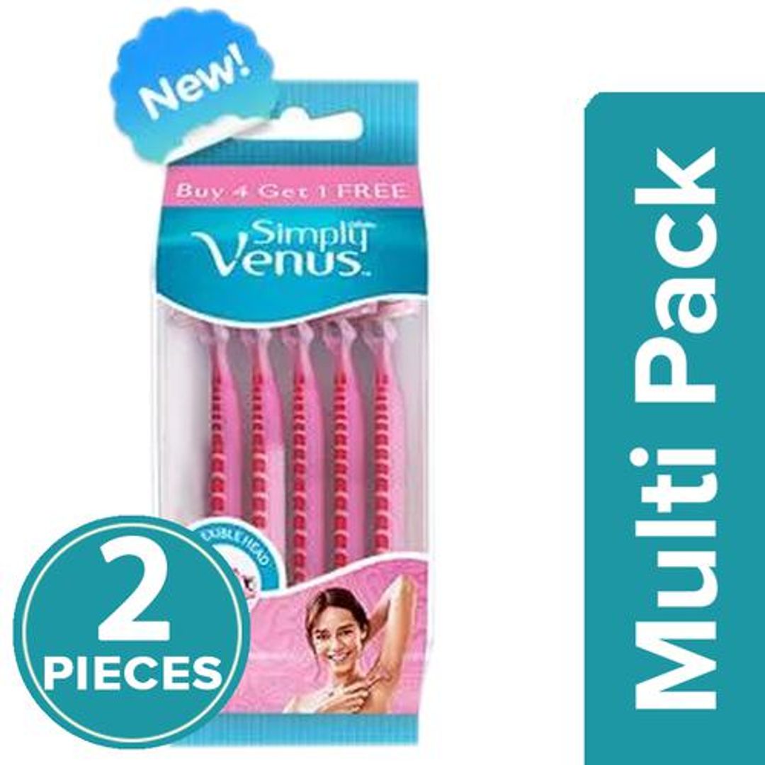 Gillette Venus Simply Venus Hair Removal For Women, 2x5 pcs (Multipack)