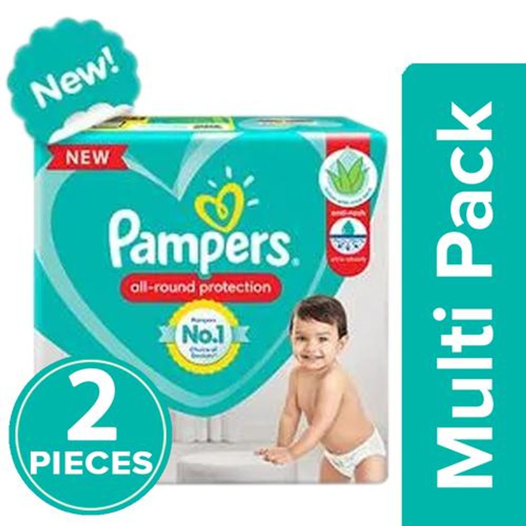 Pampers  Baby Diaper - Pants, Large, 9-14 kg, Soft Cotton, Soaks up to 12 Hours, 2x64 pcs (Multipack)