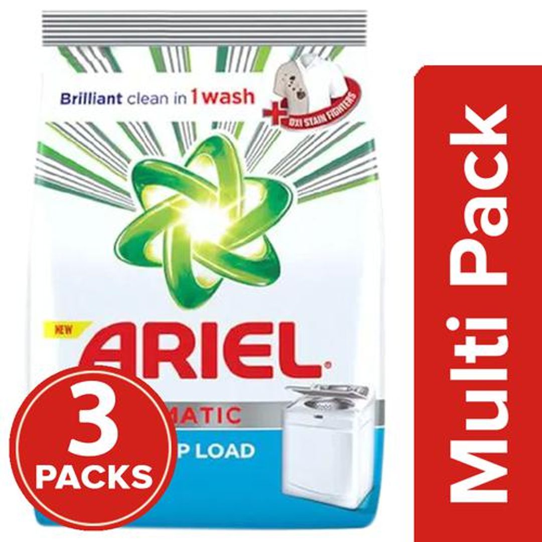 Ariel Detergent Washing Powder - Matic Top Load, 3 x 2 Kg Multipack
