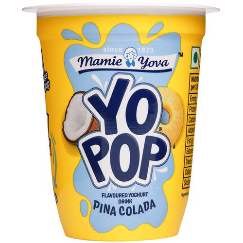 Mamie Yova Yo Pop Flavoured Yoghurt Drink - Pinna Colada, 3x125 ml Multipack 