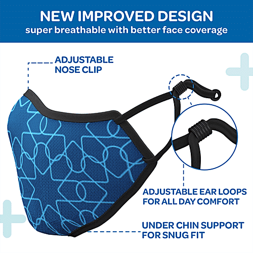 Godrej Protekt On The Go Travel Disinfectant Citrus Fragrance 85ml + Face Mask GP95+ - Blue 1pc, Combo 2 Items 