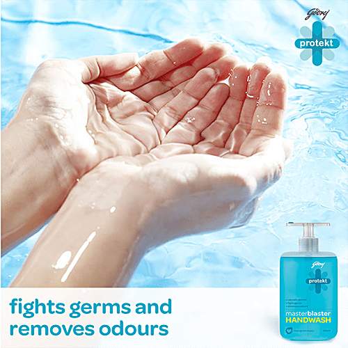 Godrej Protekt Masterblaster Liquid Handwash 750ml + Disinfectant Spray Citrus Fragrance 240 ml, Combo 2 Items 