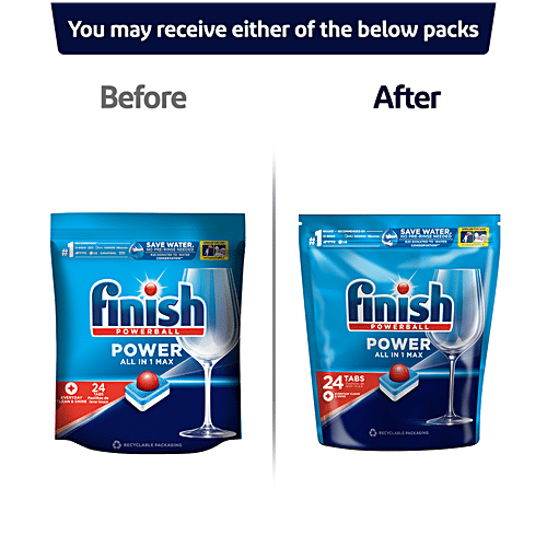 Finish Dishwasher All in 1 Max Powerball, 24 Tabs Pack of 3
