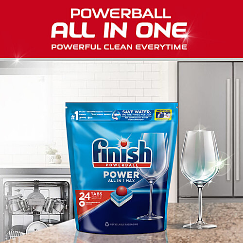 Finish Dishwasher All in 1 Max Powerball, 24 Tabs Pack of 3
